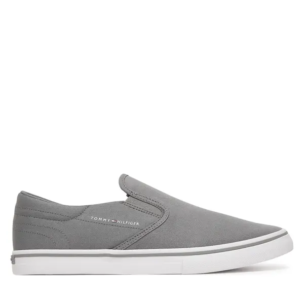 Tommy Hilfiger Tenisice Tommy Hilfiger Vulc Core Slip On FM0FM05689 Siva