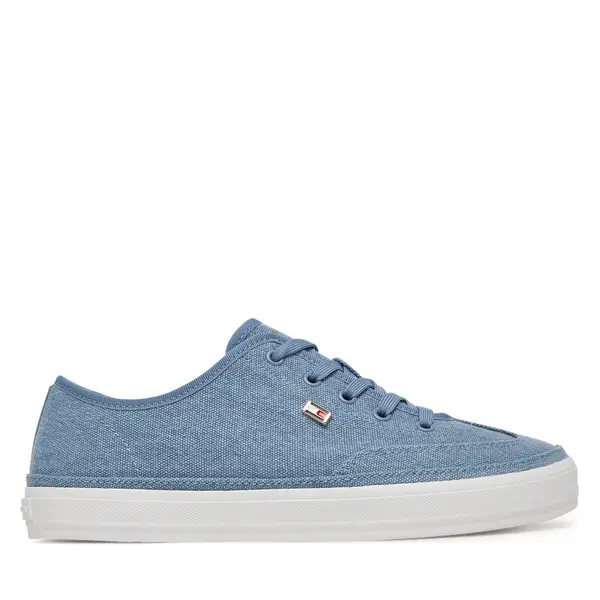 Tommy Hilfiger Tenisice Tommy Hilfiger Washed Canvas Vulc Sneaker FW0FW08894 Plava
