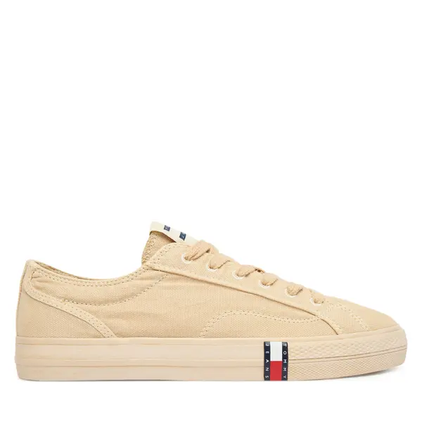 Tommy Jeans Tenisice Tommy Jeans Archive Vulc Y2K Washed Canvas EN0EN02957 Bež