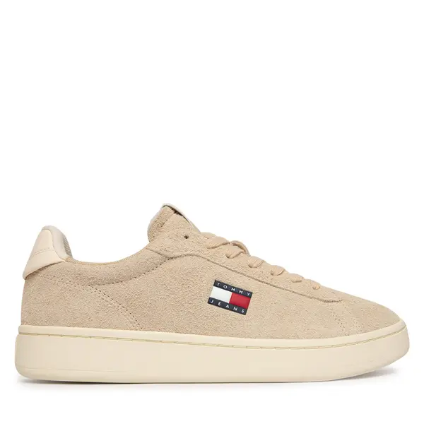 Tommy Jeans Tenisice Tommy Jeans Logo Suede Archive EN02985 Bež