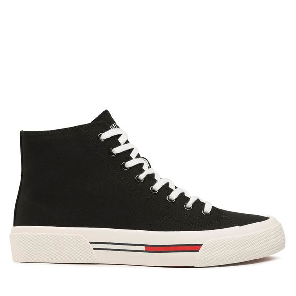 Tommy Jeans Tenisice Tommy Jeans Mid Canvas Color EM0EM01157 Black BDS