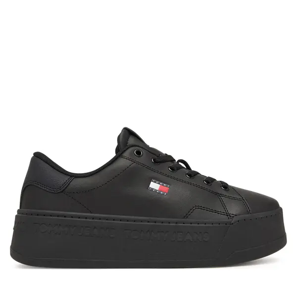 Tommy Jeans Tenisice Tommy Jeans Platform Logo Sneaker EN0EN02961 Crna