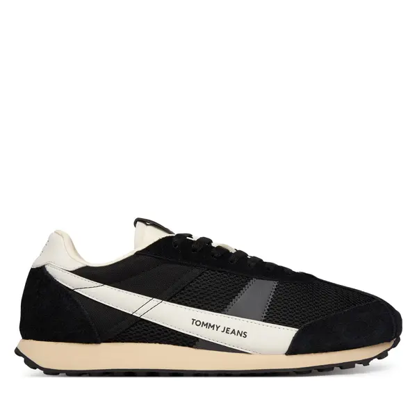 Tommy Jeans Tenisice Tommy Jeans Retro Runner Archive Open Mesh EM0EM01715 Crna