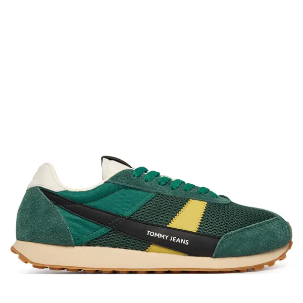 Tommy Jeans Tenisice Tommy Jeans Retro Runner Archive Open Mesh EM0EM01715 Zelena