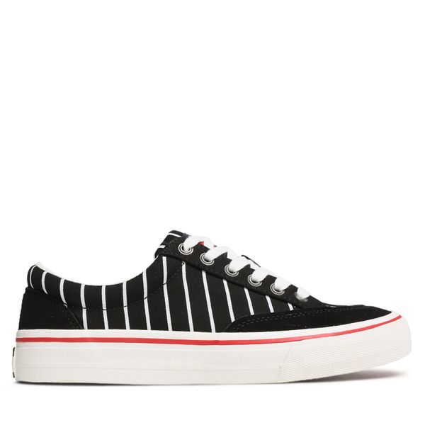 Tommy Jeans Tenisice Tommy Jeans Skate Canvas Stripes EM0EM01153 Crna