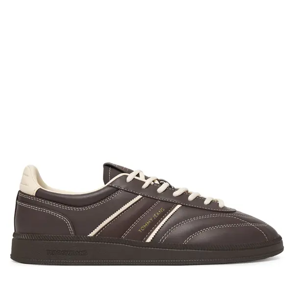 Tommy Jeans Tenisice Tommy Jeans The Greenwich Edge Stitching EM0EM01708 Smeđa