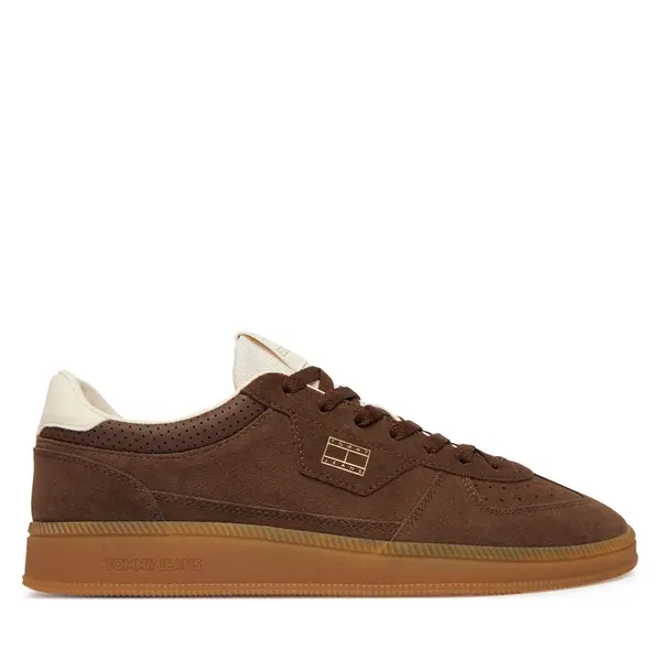 Tommy Jeans Tenisice Tommy Jeans The Greenwich Edge Suede EM0EM01732 Tamno smeđa