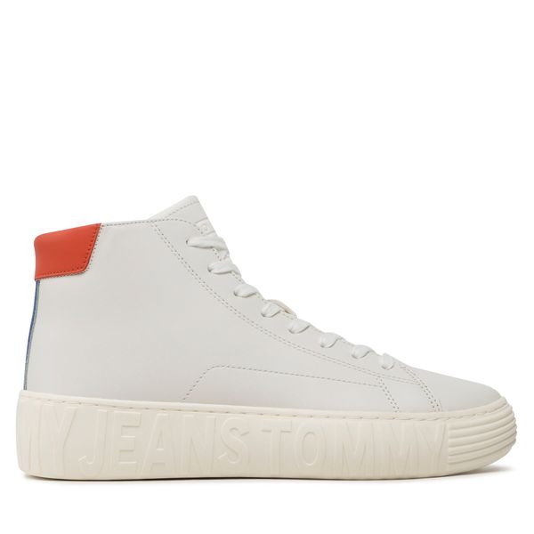 Tommy Jeans Tenisice Tommy Jeans Tjm Outsole Mid Cut EM0EM01218 Ecru TCR
