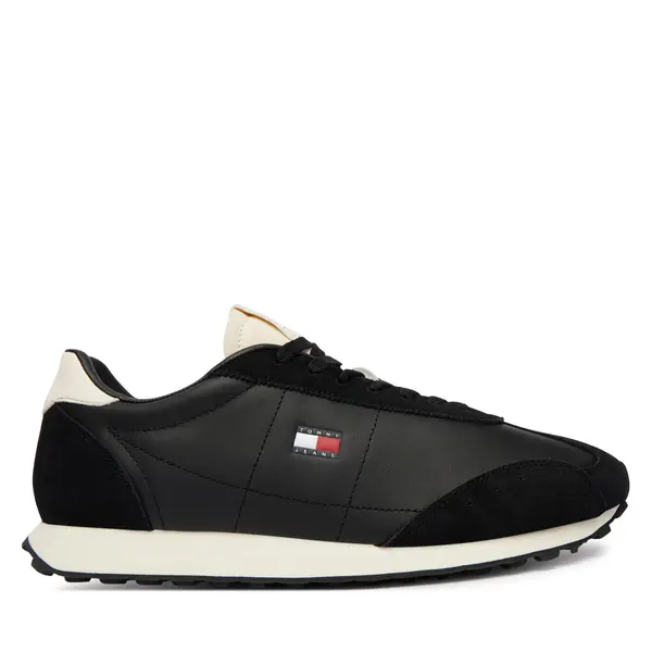 Tommy Jeans Tenisice Tommy Jeans Tjm Retro Runner Archive Mix Mat EM0EM01763 Crna