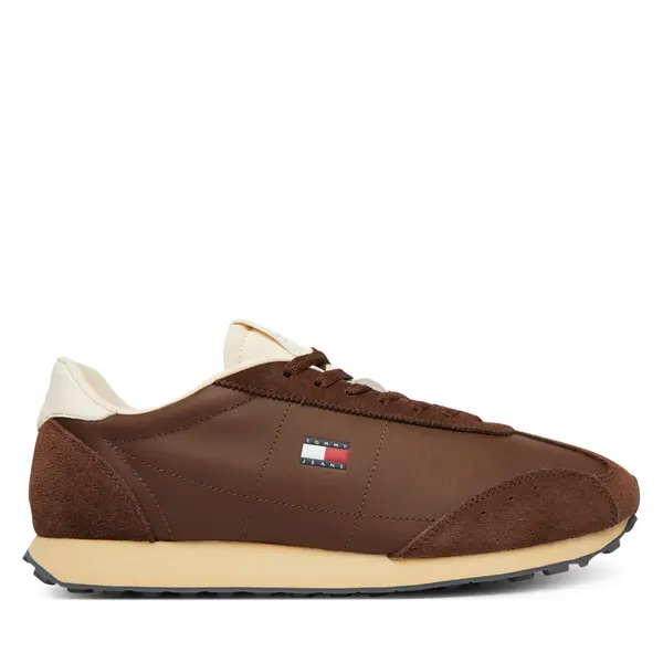Tommy Jeans Tenisice Tommy Jeans Tjm Retro Runner Archive Mix Mat EM0EM01763 Smeđa