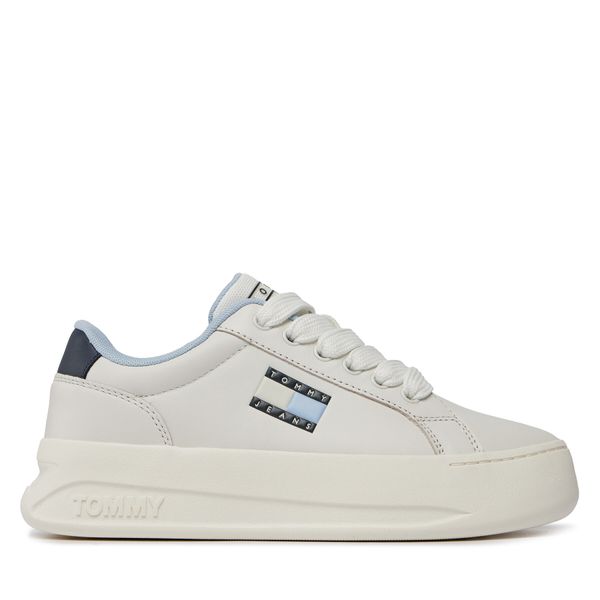 Tommy Jeans Tenisice Tommy Jeans Tjw City Flatform EN0EN02500 Ecru / Dark Night Navy YBL