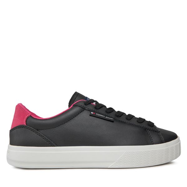 Tommy Jeans Tenisice Tommy Jeans Tjw Cupsole Sneaker Ess EN0EN02508 Black / Pink Alert BDS