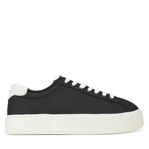 Tommy Jeans Tenisice Tommy Jeans Tjw Flatform Canvas Sneaker EN0EN02792 Crna