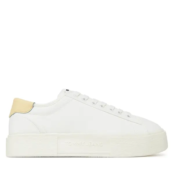 Tommy Jeans Tenisice Tommy Jeans Tjw Flatform Canvas Sneaker EN0EN02792 Écru