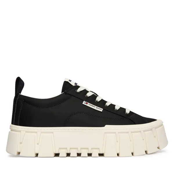 Tommy Jeans Tenisice Tommy Jeans Tjw Flatform Chunky Sneaker EN0EN03036 Crna