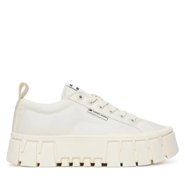 Tommy Jeans Tenisice Tommy Jeans Tjw Flatform Chunky Sneaker EN0EN03036 Écru
