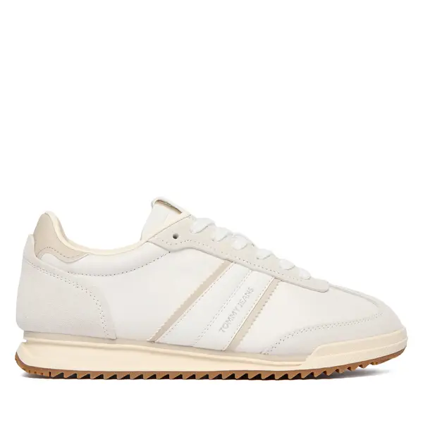 Tommy Jeans Tenisice Tommy Jeans Tjw Low Profile Runner Lthr Mix EN0EN03001 Écru