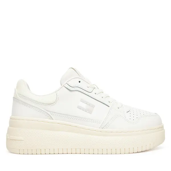 Tommy Jeans Tenisice Tommy Jeans Tjw Retro Basket Flatform EN0EN02840 Écru