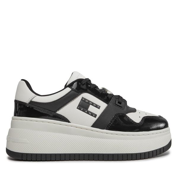 Tommy Jeans Tenisice Tommy Jeans Tjw Retro Basket Flatform Patent EN0EN02523 Écru