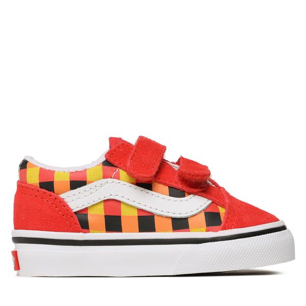 Vans Tenisice Vans Old Skool V VN0A4VJJBJN1 Glow Checkerboard Red/Mul