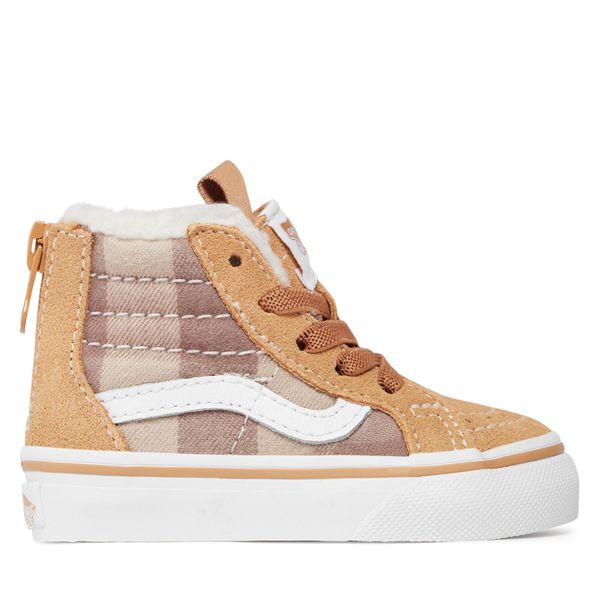 Vans Tenisice Vans Td Sk8-Hi Zip VN000XG5BF21 Brown/True White