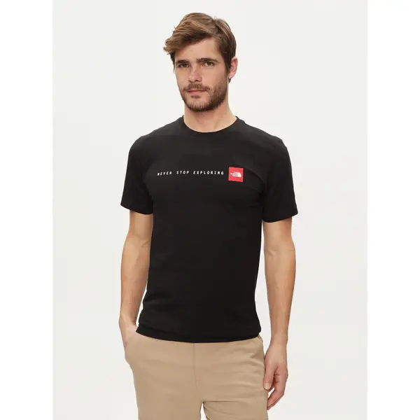 The North Face The North Face T-shirt Never Stop NF0A87NS Crna Regular Fit