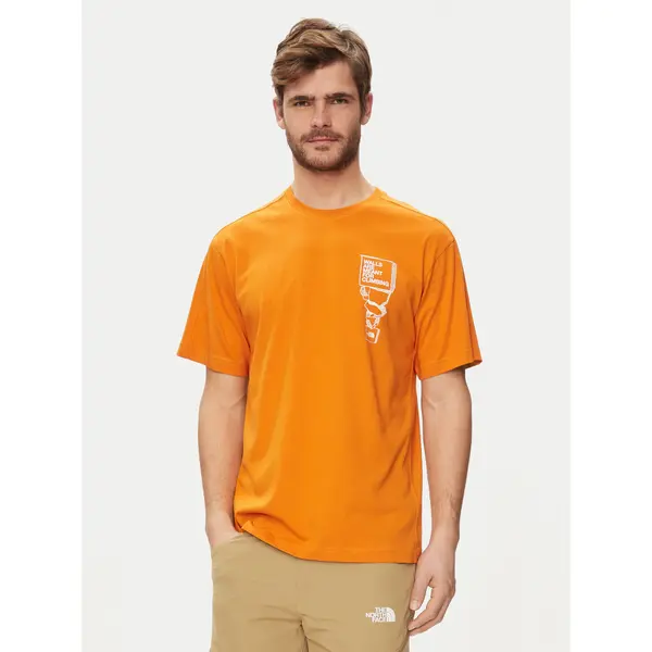 The North Face The North Face T-shirt NF0A87FF Narančasta Regular Fit