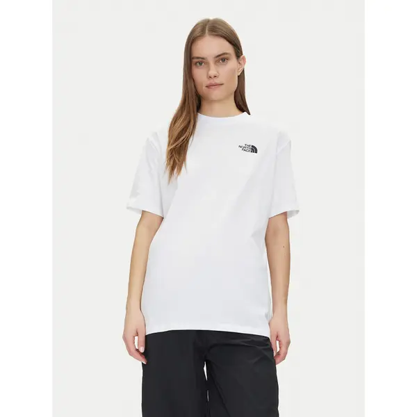 The North Face The North Face T-shirt NF0A87NQFN41 Bijela Oversize
