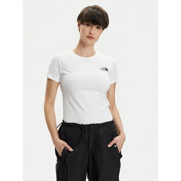 The North Face The North Face T-shirt Redbox NF0A87NM Bijela Regular Fit