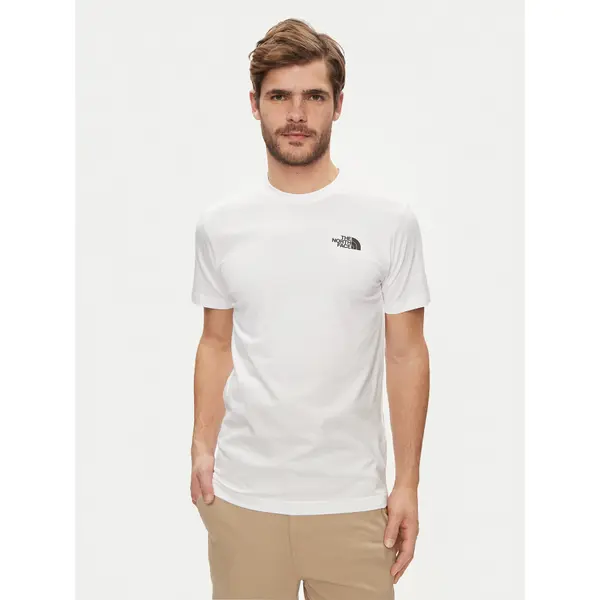 The North Face The North Face T-shirt Redbox NF0A87NP Bijela Regular Fit