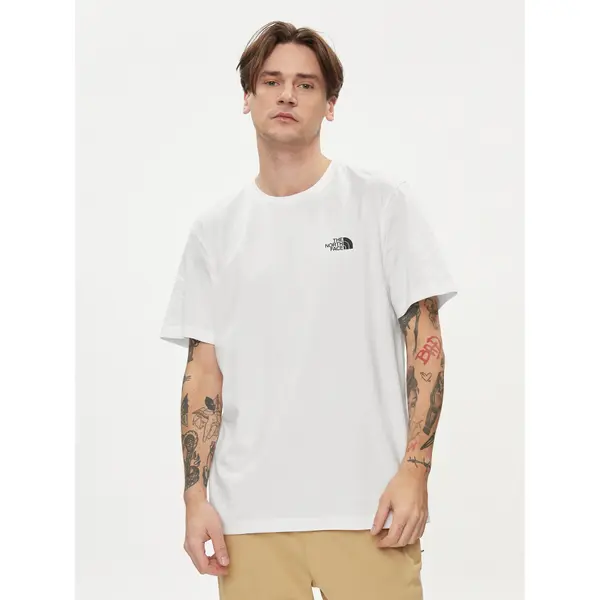 The North Face The North Face T-shirt Simple Dome NF0A87NG Bijela Regular Fit