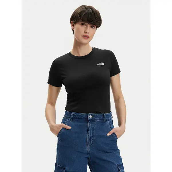The North Face The North Face T-shirt Simple Dome NF0A87NH Crna Regular Fit