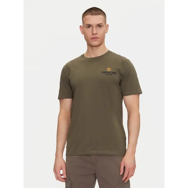 Timberland Timberland T-shirt TB0A2G8S Zelena Regular Fit