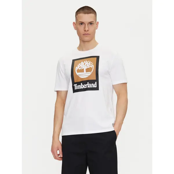 Timberland Timberland T-shirt TB0A5QS2 Bijela Regular Fit