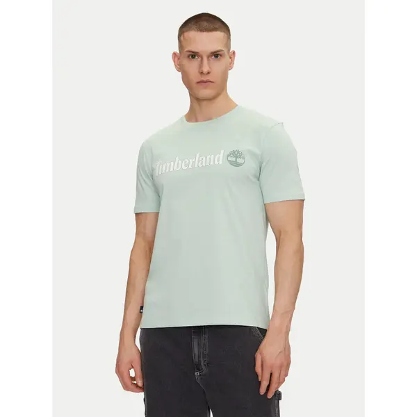 Timberland Timberland T-shirt TB0A5UPQ Zelena Regular Fit