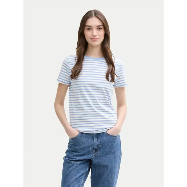Tom Tailor Denim Tom Tailor Denim T-shirt 1035867 Plava Boxy Fit