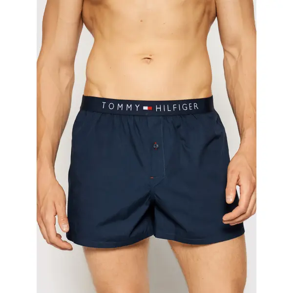 Tommy Hilfiger Tommy Hilfiger Bokserice Cotton Woven Boxer Icon 1U87905489 Tamnoplava