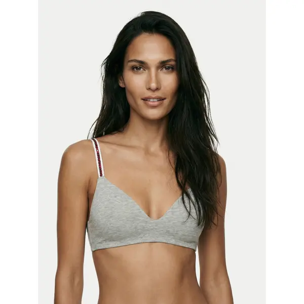 Tommy Hilfiger Tommy Hilfiger Grudnjak bez žice Lighty Lined UW0UW02413 Siva