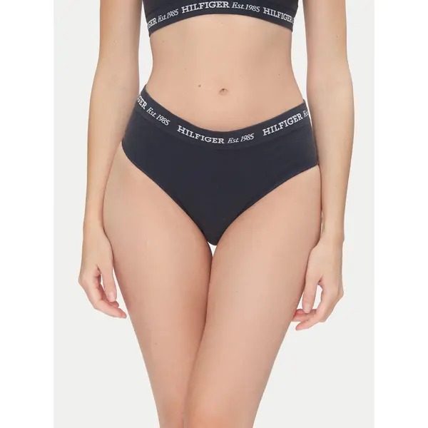 Tommy Hilfiger Tommy Hilfiger Klasične gaćice s visokim strukom UW0UW05724 Tamnoplava