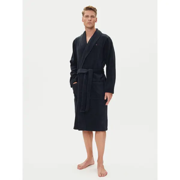 Tommy Hilfiger Tommy Hilfiger Ogrtač Icon Bathrobe 2S87905539 Tamnoplava