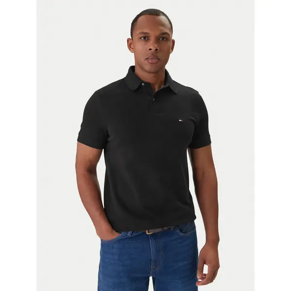 Tommy Hilfiger Tommy Hilfiger Polo 1985 MW0MW17770 Crna Regular Fit