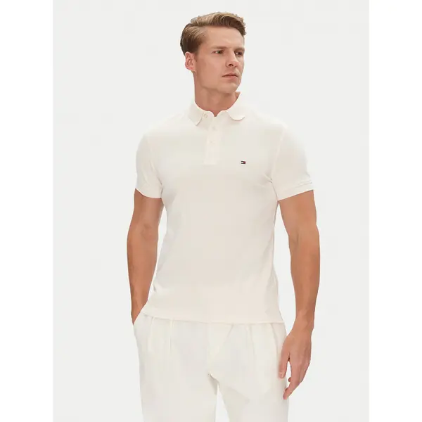 Tommy Hilfiger Tommy Hilfiger Polo 1985 MW0MW17771 Bež Slim Fit