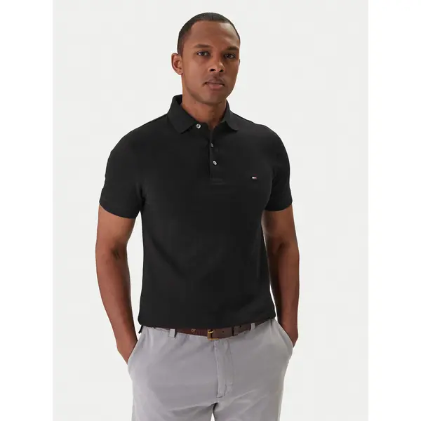 Tommy Hilfiger Tommy Hilfiger Polo 1985 MW0MW17771 Crna Slim Fit