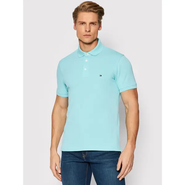 Tommy Hilfiger Tommy Hilfiger Polo 1985 MW0MW17771 Plava Slim Fit