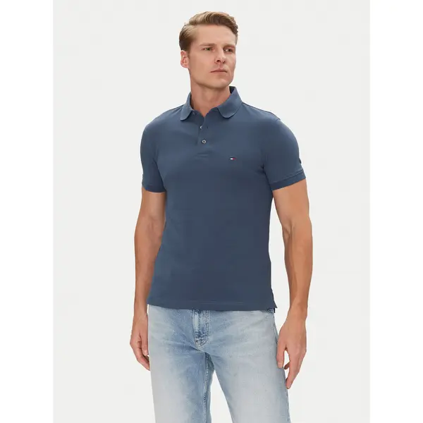Tommy Hilfiger Tommy Hilfiger Polo 1985 MW0MW17771 Plava Slim Fit