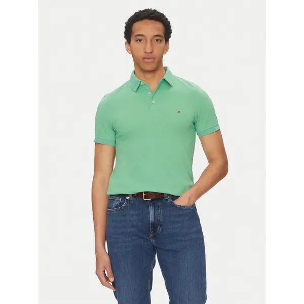 Tommy Hilfiger Tommy Hilfiger Polo 1985 MW0MW17771 Zelena Slim Fit