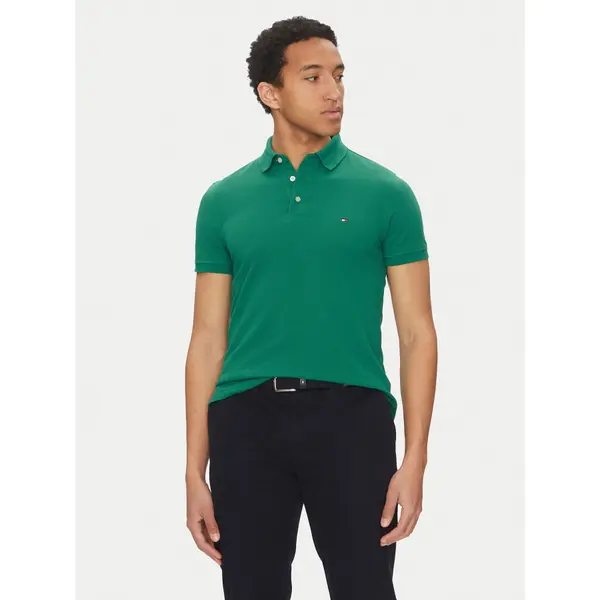 Tommy Hilfiger Tommy Hilfiger Polo 1985 MW0MW17771 Zelena Slim Fit