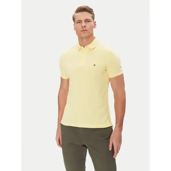 Tommy Hilfiger Tommy Hilfiger Polo 1985 MW0MW17771 Žuta Slim Fit