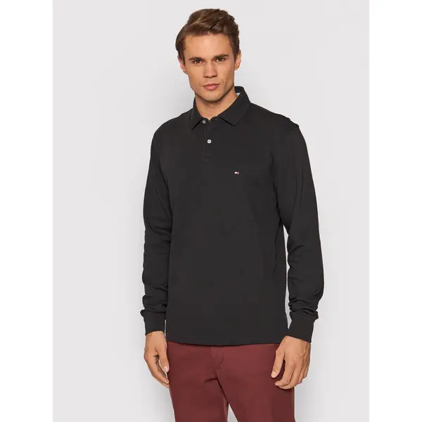Tommy Hilfiger Tommy Hilfiger Polo 1985 MW0MW20183 Crna Regular Fit