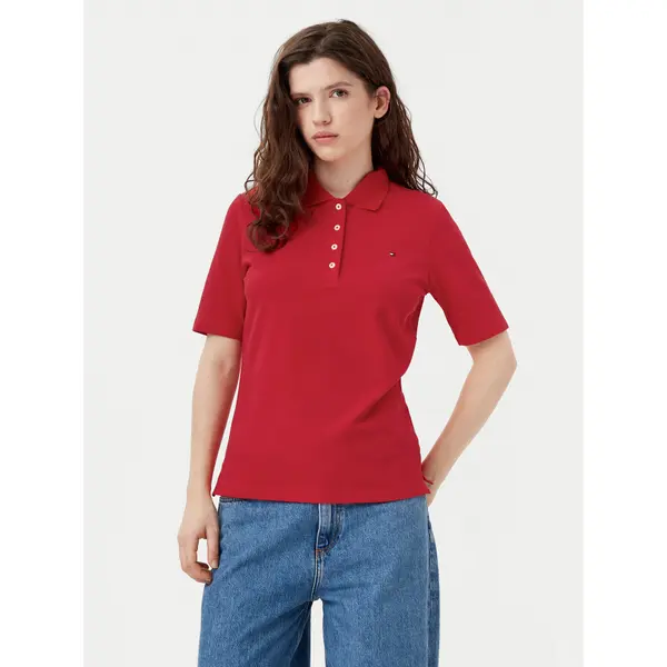 Tommy Hilfiger Tommy Hilfiger Polo 1985 WW0WW43224 Crvena Regular Fit
